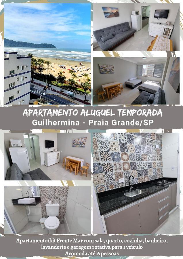 Apartamento Kit Praia Grande Na Guilhermina Frente Mar Daire Dış mekan fotoğraf